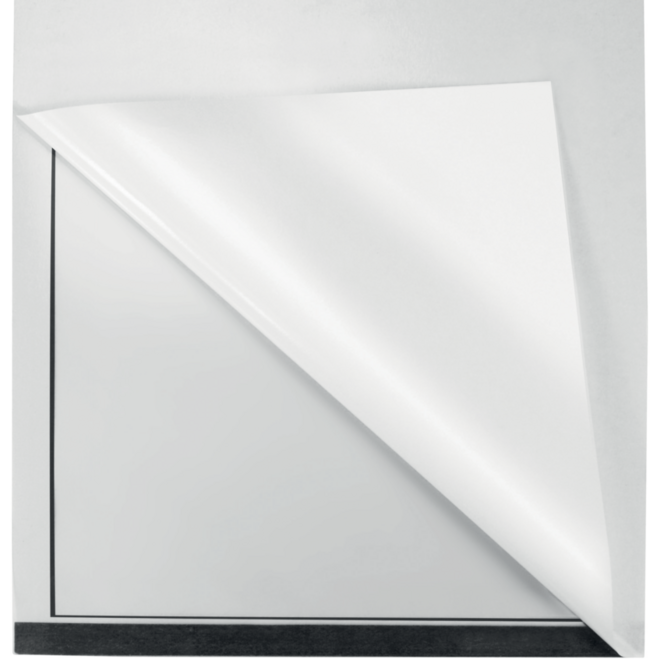 Posterframe Nobo Zelfklevende magnetische kader A4 zwart, set 2 stuks