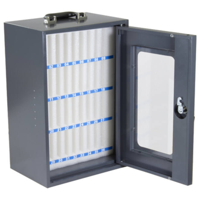 Smartphonekast 36 vaks donkergrijs 295x205x445mm