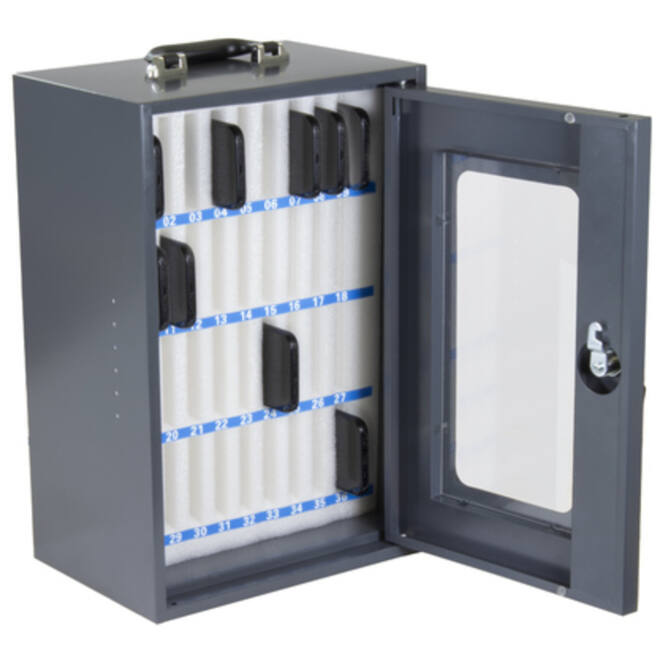 Smartphonekast 36 vaks donkergrijs 295x205x445mm