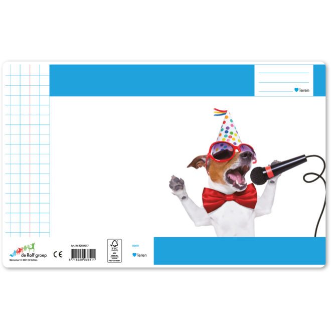 Schriften ruit 10x10 mm, gekke dieren, 16,5 x 21 cm, 80 gr