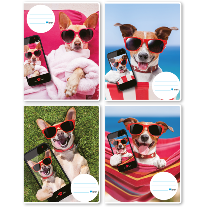 Schriften 24-2,5, selfie hond, 16,5 x 21 cm, 80 gr