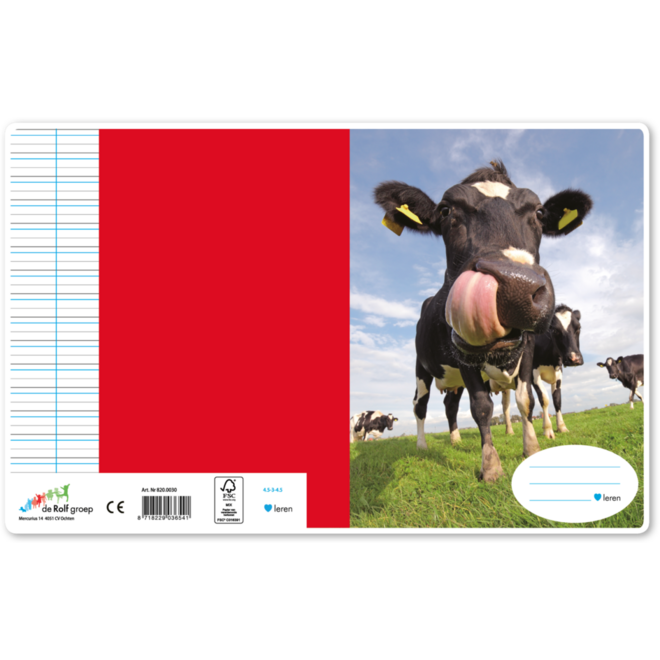 Schriften 4,5-3-4,5, gekke koe, 16,5 x 21 cm, 80 gr