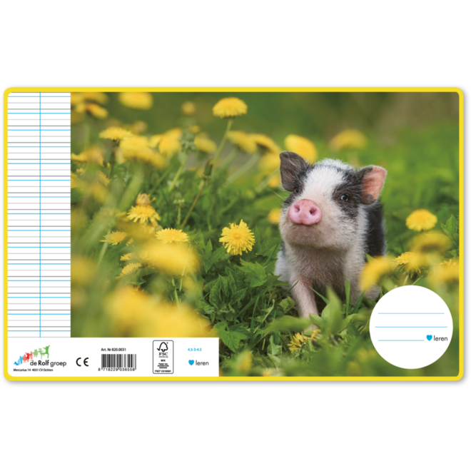 Schriften 4,5-3-4,5, jonge dieren, 16,5 x 21 cm, 80 gr