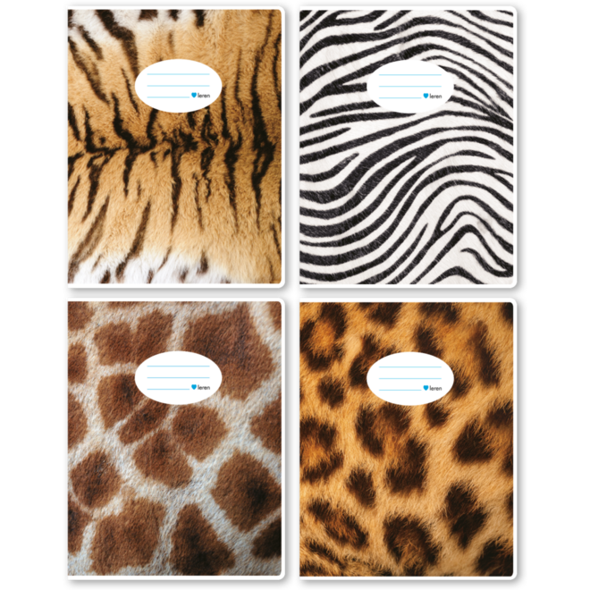 Schriften commerciaal 4x7,5 mm, dierenhuiden, 16,5 x 21 cm, 80 gr