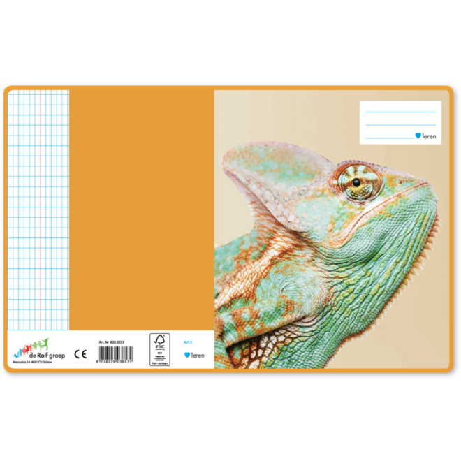 Schriften commerciaal 4x7,5 mm, reptielen, 16,5 x 21 cm, 80 gr