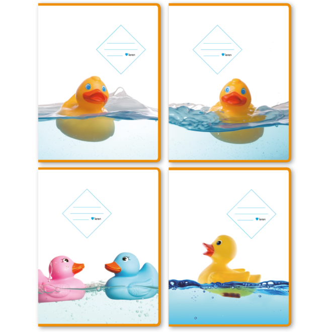 Schriften commerciaal 4x7,5 mm, badeendjes, 16,5 x 21 xm, 80 gr (25 stuks)