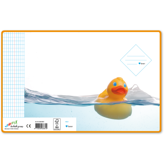 Schriften commerciaal 4x7,5 mm, badeendjes, 16,5 x 21 xm, 80 gr (25 stuks)