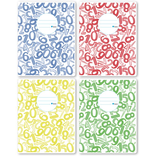 Schriften ruit 5x9 mm, cijfers, 16,5 x 21 cm, 80 gr