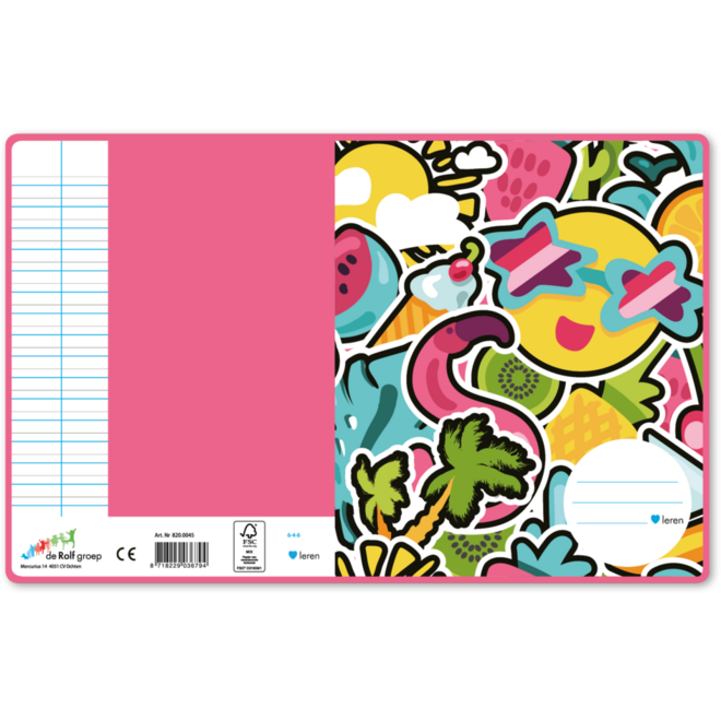 Schriften 6-4-6, zomervakantie, 16,5 x 21 cm, 80 gr (25 stuks)