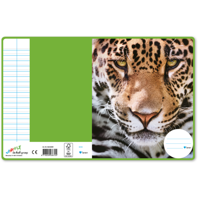 Schriften 6-3-6, dierenkoppen, 16,5 x 21 cm, 80 gr (25 stuks)