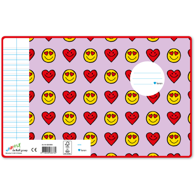 Schriften 6-3-6, smileys, 16,5 x 21 cm, 80 gr (25 stuks)