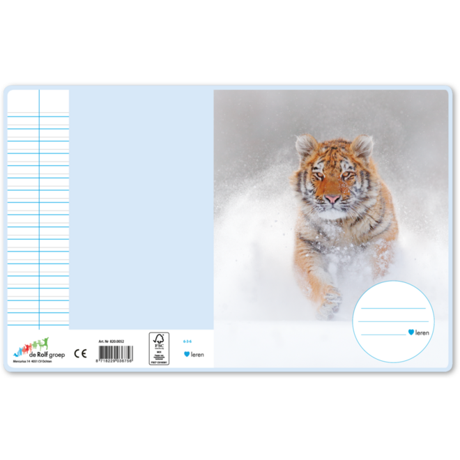 Schriften 6-3-6, dieren in de sneeuw, 16,5 x 21 cm, 80 gr (25 stuks)