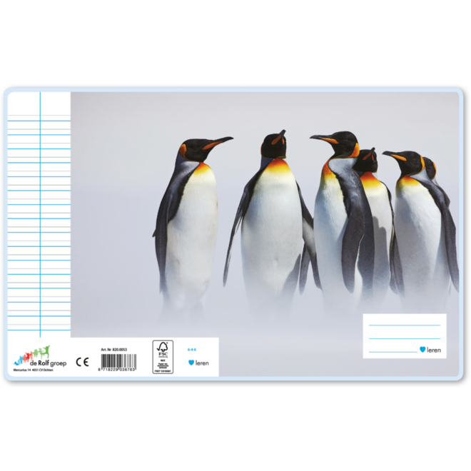 Schriften 6-4-6, pinguïns, 16,5 x 21 cm, 80 gr (25 stuks)
