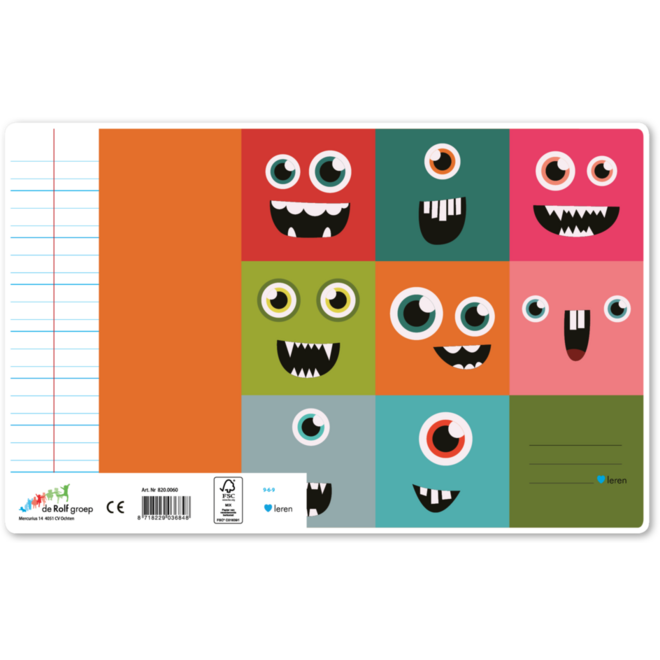 Schriften 9-6-9, monsters, 16,5 x 21 cm, 80 gr (25 stuks)