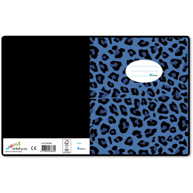 Schriften blanco, dieren patroon, 16,5 x 21 cm, 80 gr