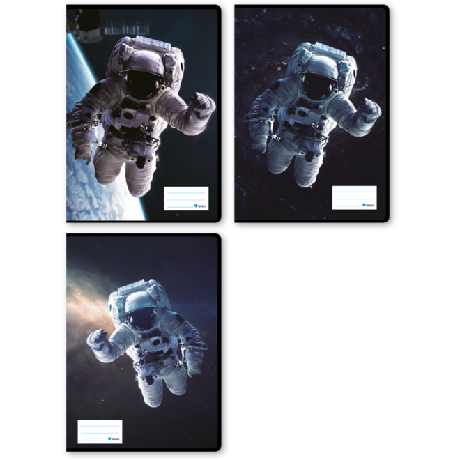 Projectschriften 35 lijnen/blanco, astronaut, 21 x 29,7 cm (A4), 70 gr