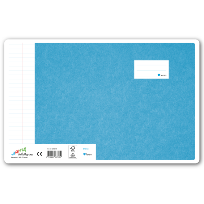 Schriften 24 lijnen, kraft look, 16,5 x 21 cm, 80 gr (25 stuks)