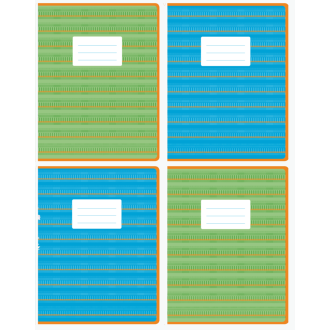 Schriften 5-5-5, kleurenpalet 16,5 x 21 cm, 80 gr