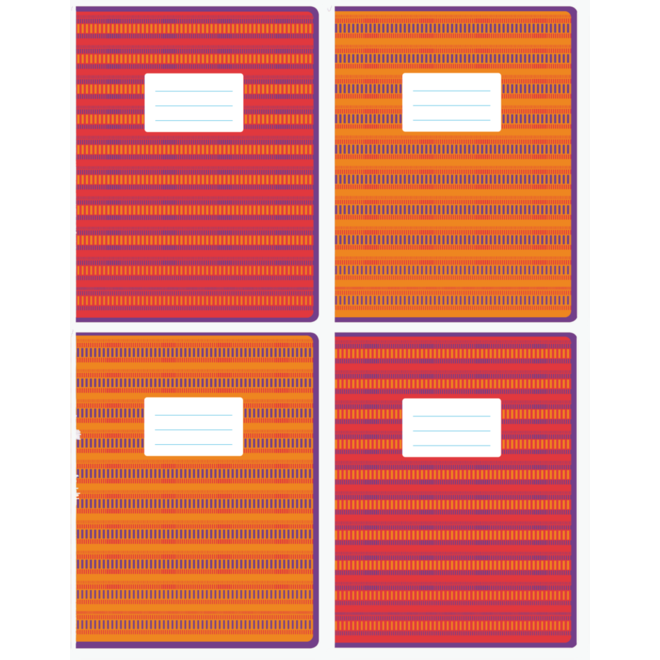 Schriften 4-4-4, kleurenpalet, 16,5 x 21 cm, 80 gr