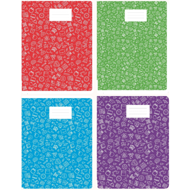 Schriften ruit 10x10 mm, back to school, 21 x 29,7 cm (A4), 80 gr