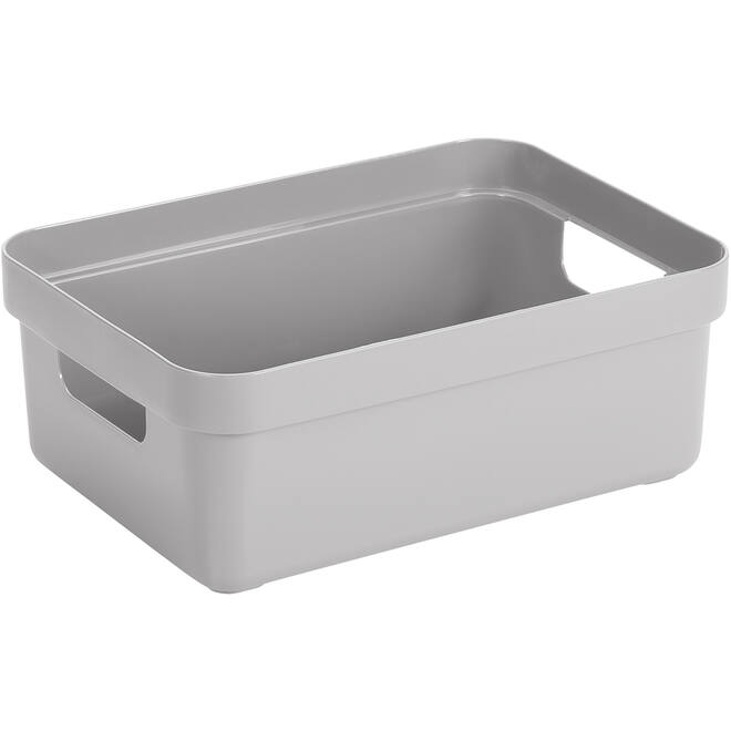 Opbergbox Sigma lichtgrijs 350 x 246 x122 mm, 9 liter