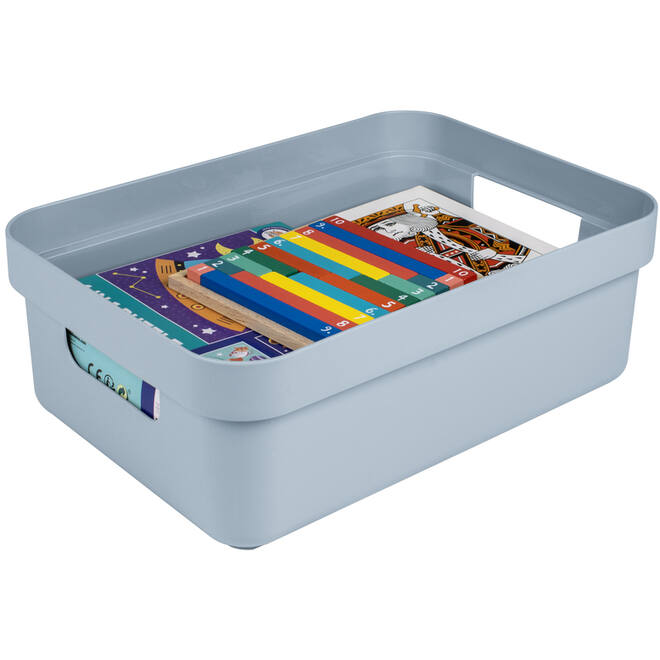 Opbergbox Sigma blauwgrijs 350 x 246 x122 mm, 9 liter