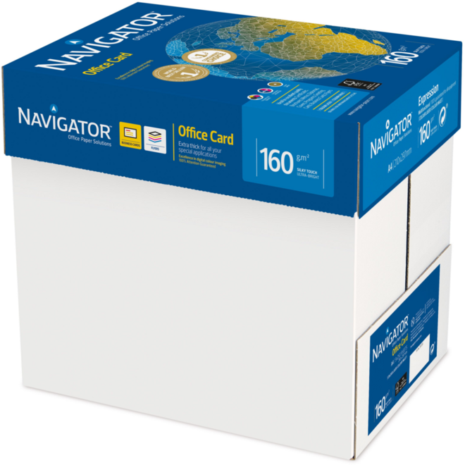 Kopieerpapier A4 Navigator 160 gram, 250 vel