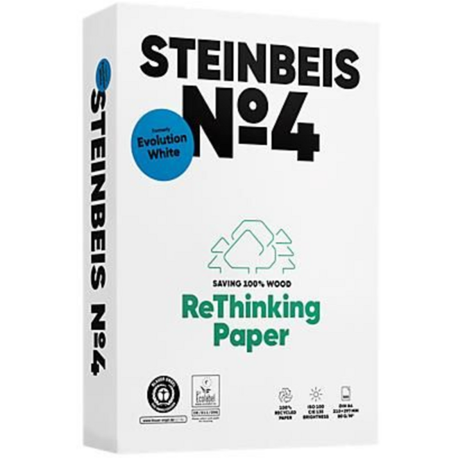 Kopieerpapier A4 100% gerecycled, 500 vel