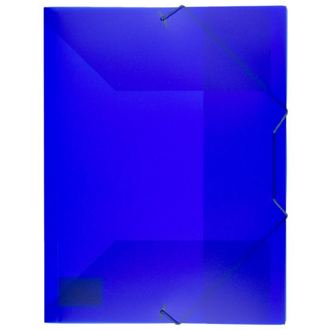 Elastomap A4 PP transparant blauw