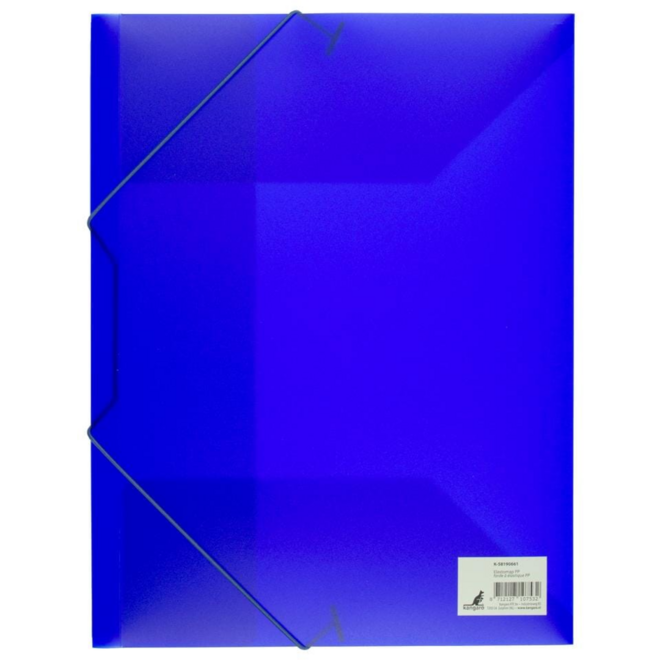 Elastomap A4 PP transparant blauw
