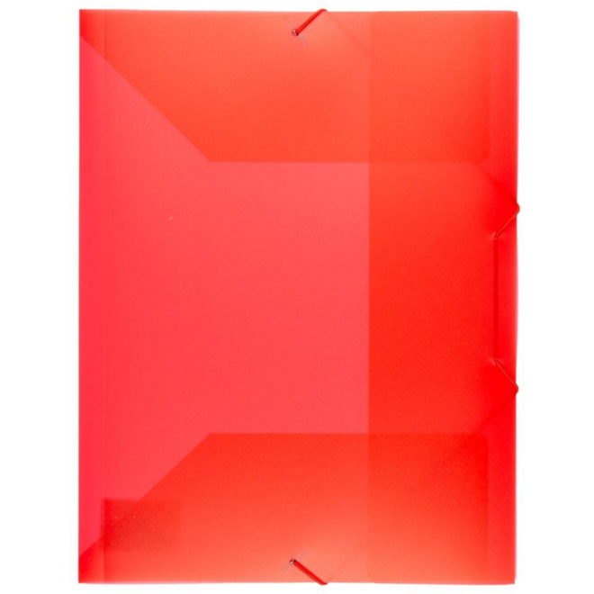 Elastomap A4 PP transparant rood