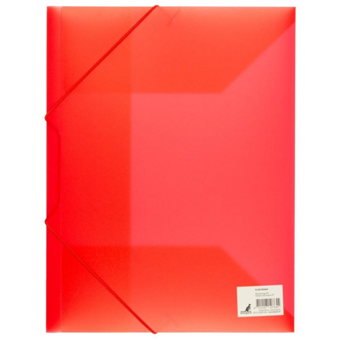 Elastomap A4 PP transparant rood