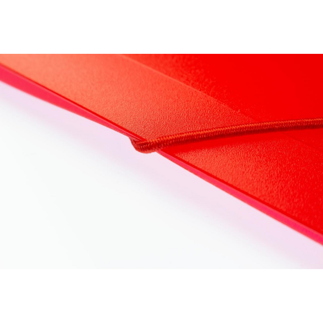 Elastomap A4 PP transparant rood
