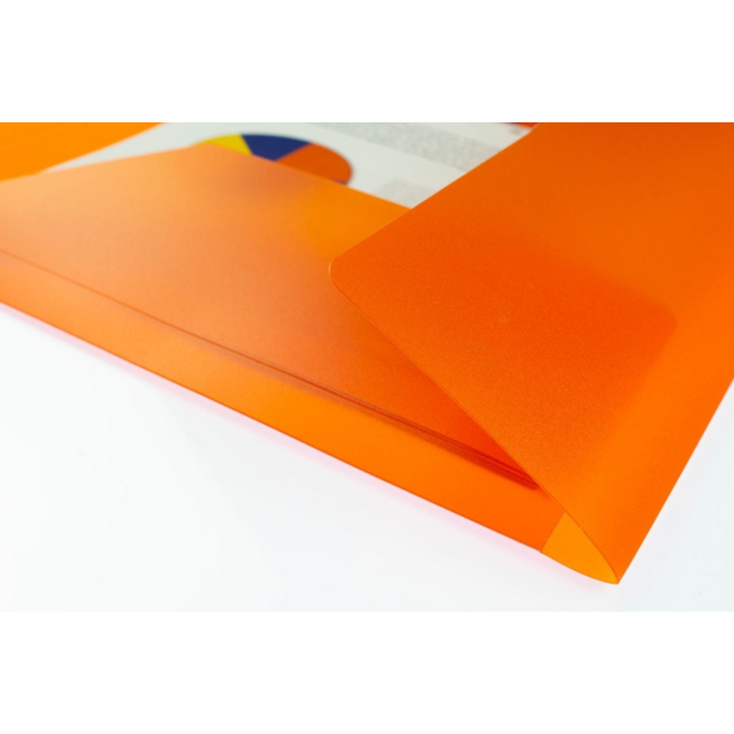 Elastomap A4 PP transparant oranje