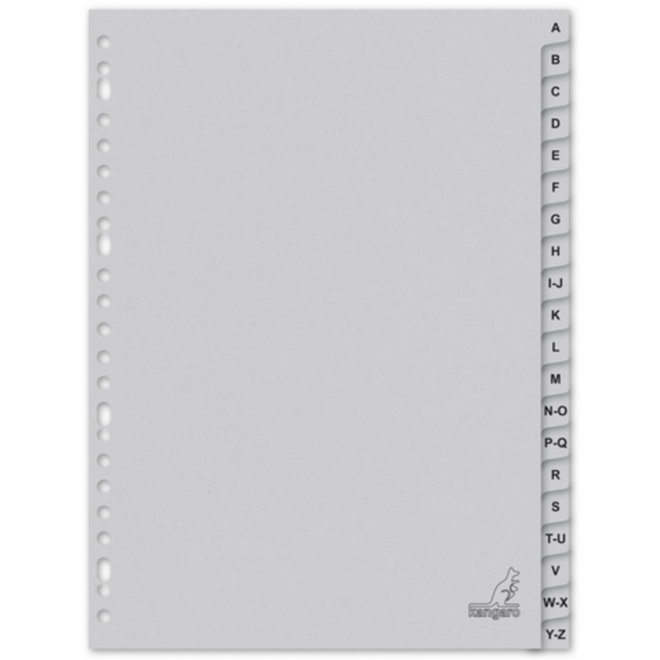 Tabbladen ECO A4 letters 23-rings 20-delig