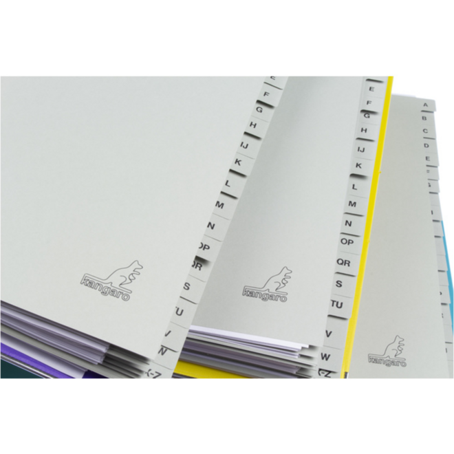 Tabbladen ECO A4 letters 23-rings 20-delig