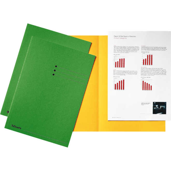 Binnenmap Esselte A4 oranje, karton 180 grs.