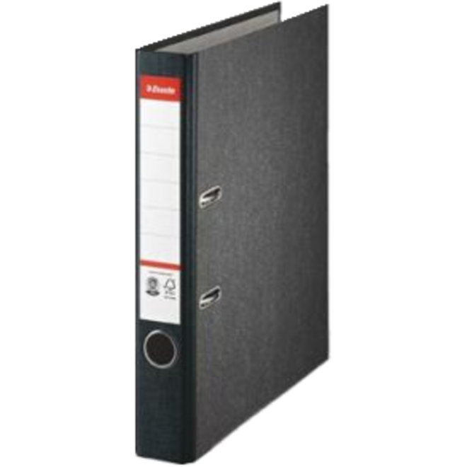 Ordner Esselte A4 smalrug, grijs/zwart gewolkt FSC