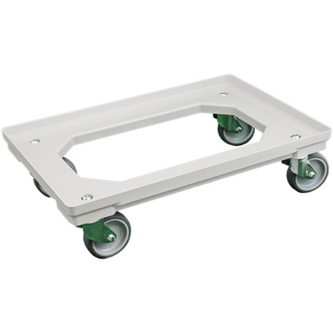 Transport Dolly 610x410 mm geluiddempend, grijs