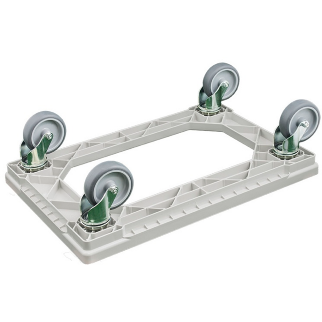 Transport Dolly 610x410 mm geluiddempend, grijs