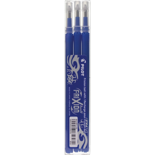 Vulling Pilot Frixion Ball/Click blauw, 3 stuks