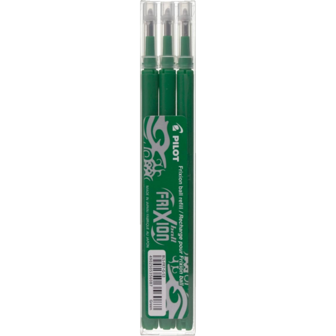 Vulling Pilot Frixion Ball/Click groen, 3 stuks