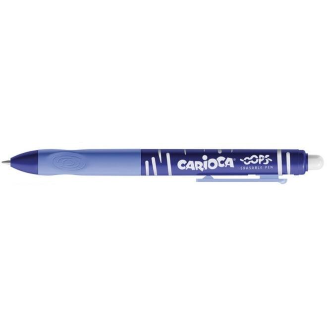 Rollerpen OOPS ergo-grip clic blauw, 12 stuks