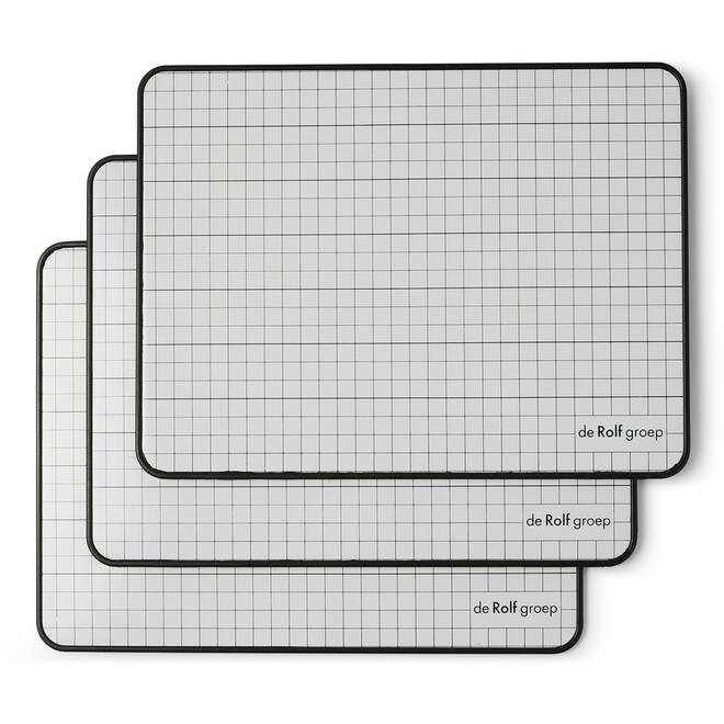 Whiteboard/wisbord Deluxe | de Rolf groep | blanco/gelinieerd, 10 stuks