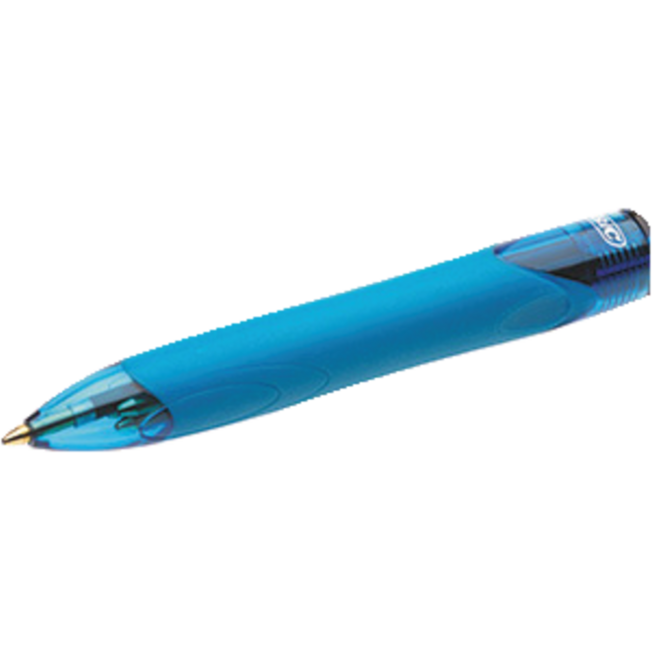 Pen BIC 4 kleuren grip medium assorti, set van 12 stuks