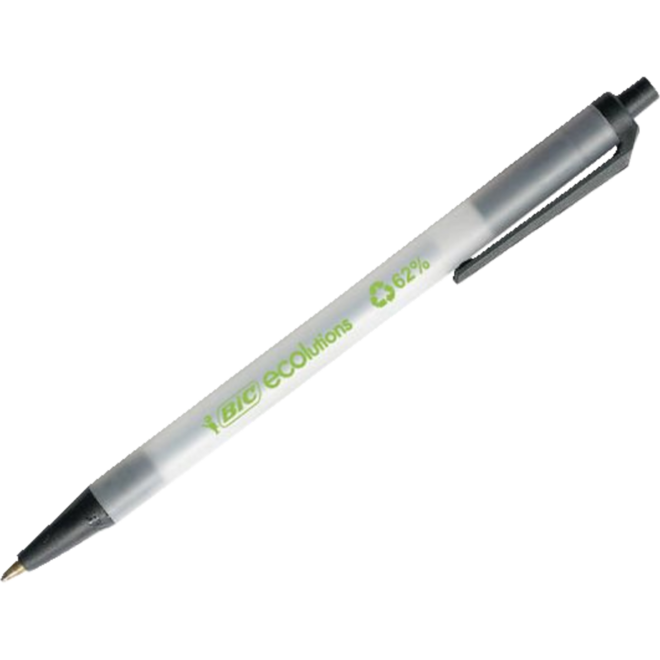 Balpen BIC ECOlutions® Clic Stic® zwart, 50 stuks