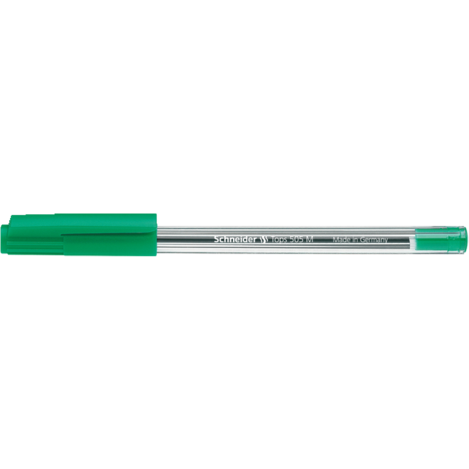 Balpen Schneider tops medium transparant groen