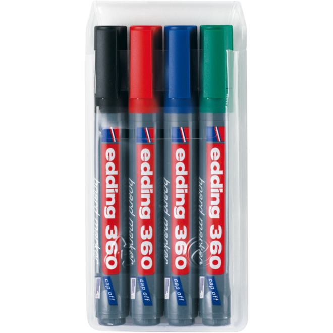 Whiteboardstift edding 360 1.5-3 mm rood, 10 stuks