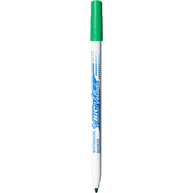 Whiteboardstiften BIC Velleda 1721 voordeelpak blauw en groen, 96 stuks