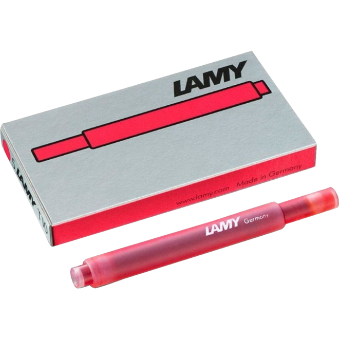 Inktpatroon Lamy rood, 5 stuks